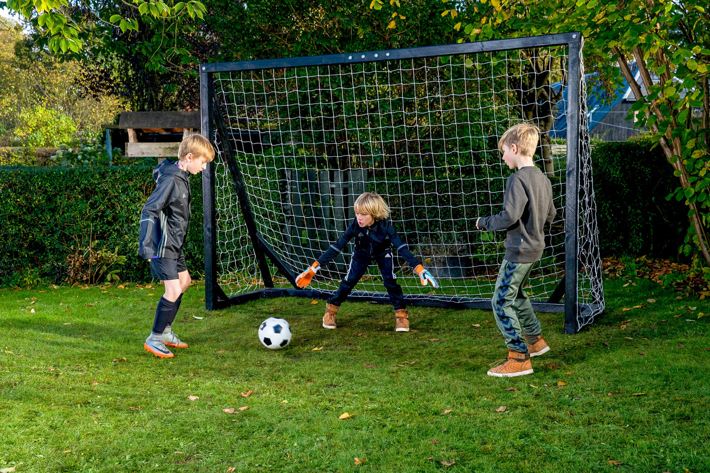 Træmål 300x200 cm i træ - sort - Køb idag