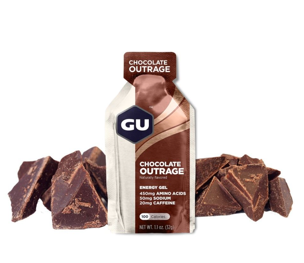 1 stk. GU Gel Chocolate Outrage | Energi gel med koffein