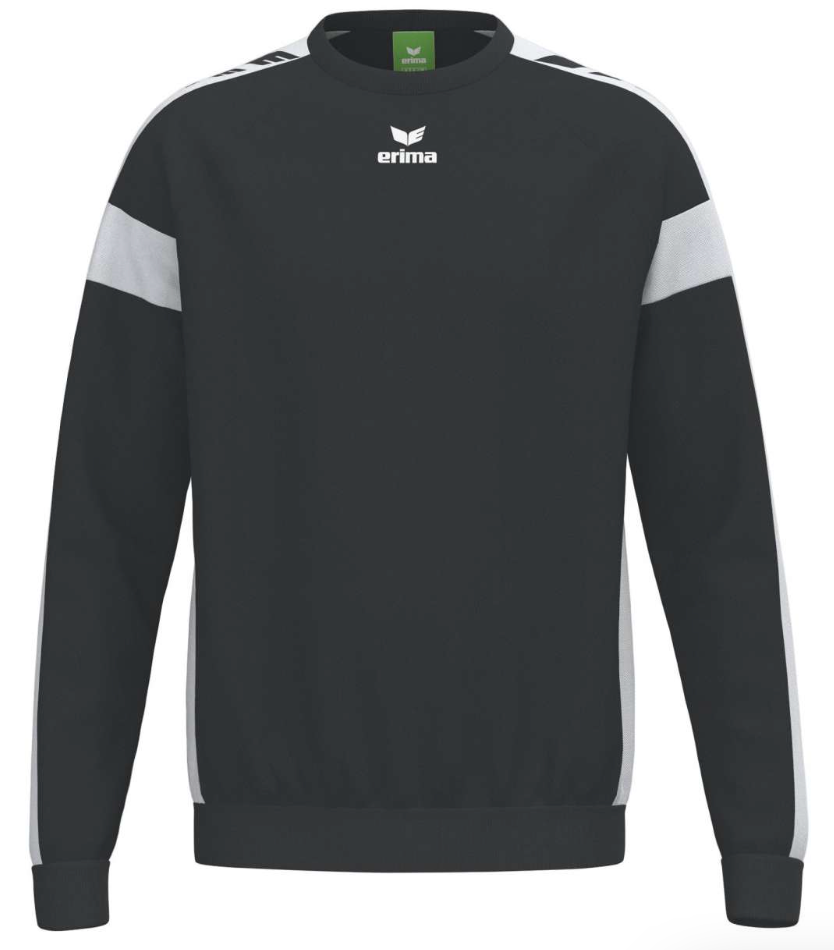 Erima sweatshirt med 43% bomuld. Sort-hvid