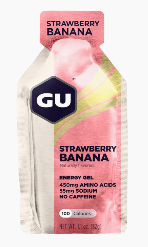 24 stk. GU Energy Energi Gel 32g med Jordbær-Banan smag