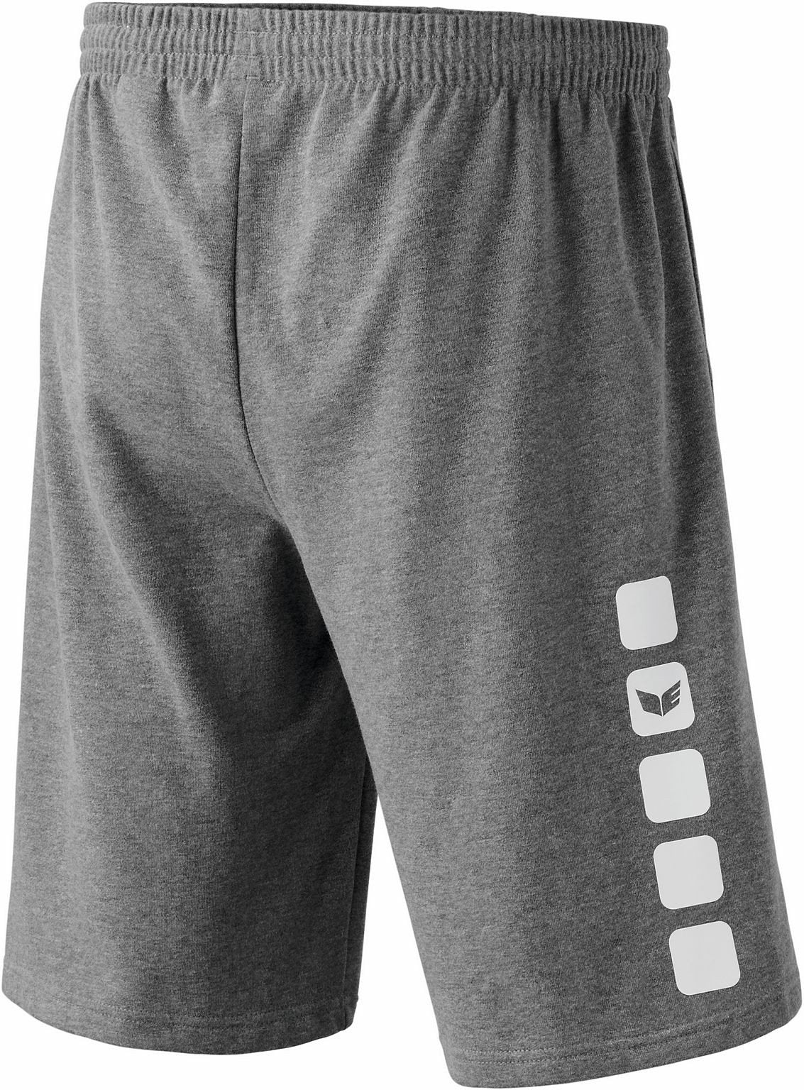 Trendy Sweatshorts med grafisk tryk og stiklommer i siden