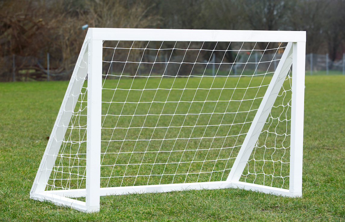 Fodboldmål hvid - Pro Mini 150 x 120 cm -