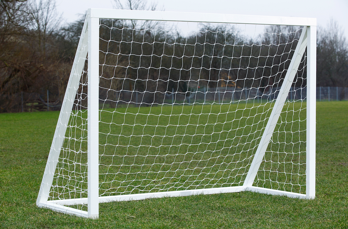 Fodboldmål hvid - Pro Senior 200 x 160 cm