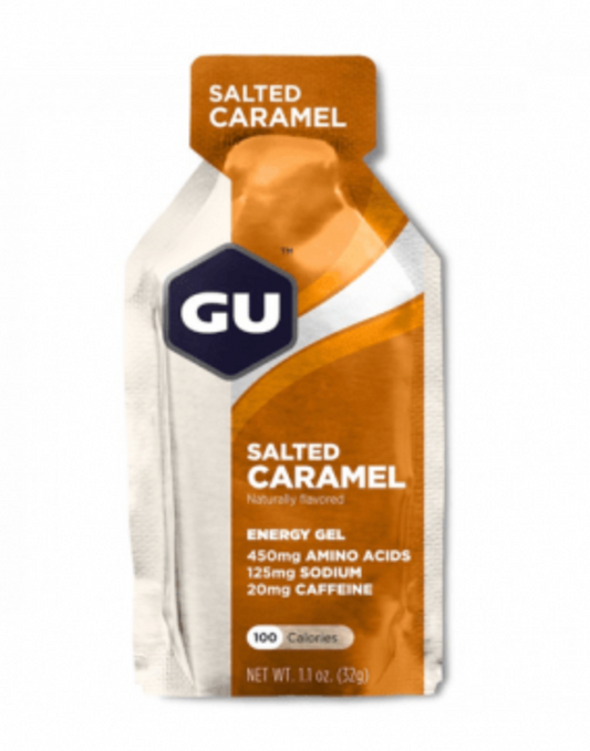 24 stk. GU Gel Saltet Caramel | Energi gel med koffein