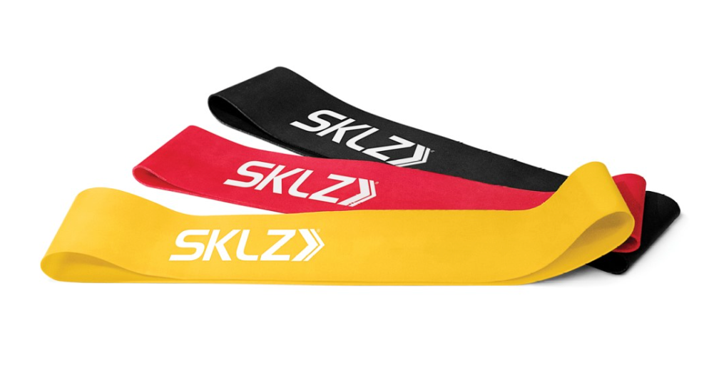 TRÆN STYRKE I BENENE - Pakke med 3 SKLZ Mini Bands - Light, Medium og Heavy styrke