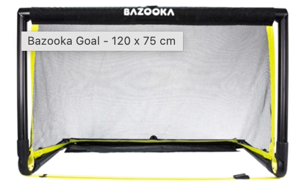 KLUBTILBUD - 12 stk. BazookaGoal Original 120 x75. Gratis fragt