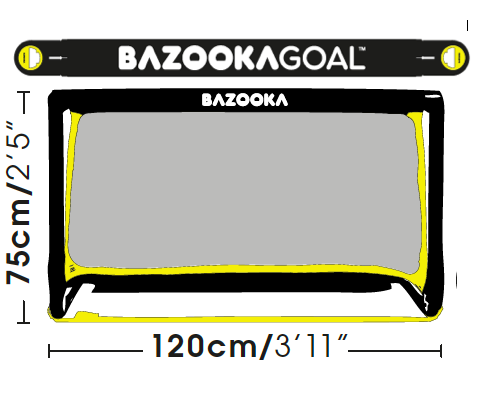 BazookaGoal Original 120 x 75 cm - Køb nu - GRATIS FRAGT!