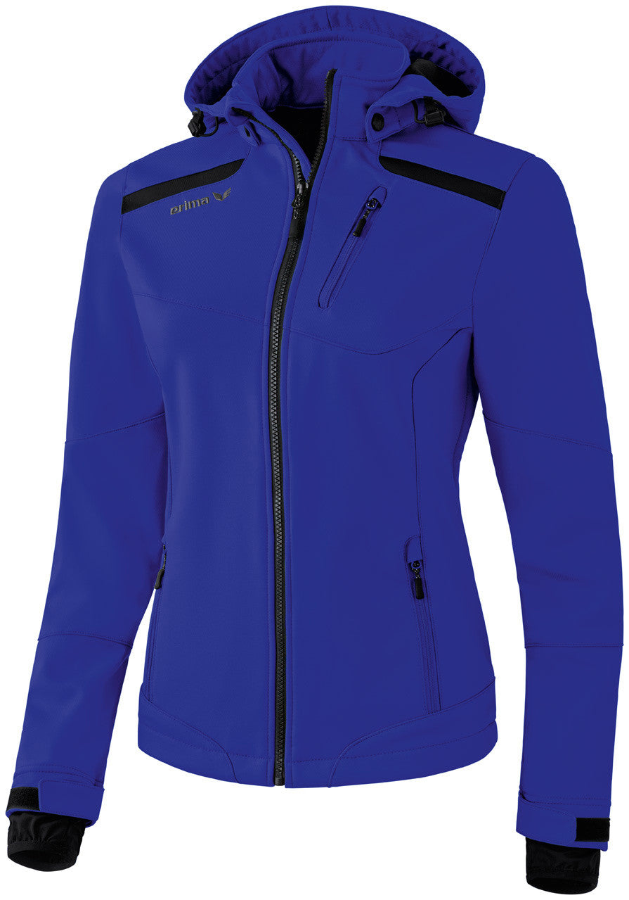 Outlet Str. 38 - Softshelljakke - Sporty jakke med aftagelig hætte