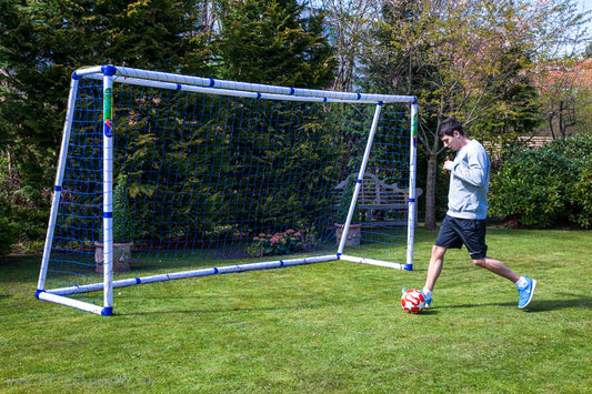 Fodboldmål - 9 mands fodboldmål 400x200x110 cm. På lager. Gratis fragt.