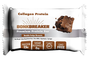 Bonk Breaker Collagen Protein Bar Double Fudge Brownie