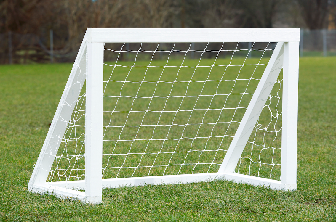 Køb idag og få leveret ca. 1/10 - Træmål hvid - Pro Micro 125 x 100 cmFodboldmål hvid - Pro Micro 125 x 100 cm